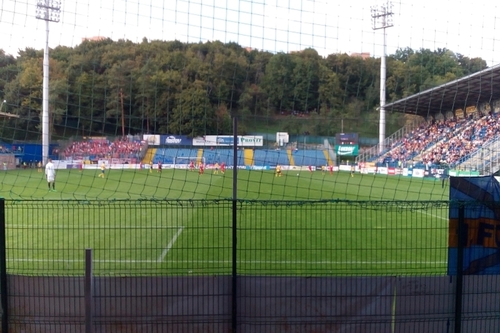 fotbalový stadion na Letné